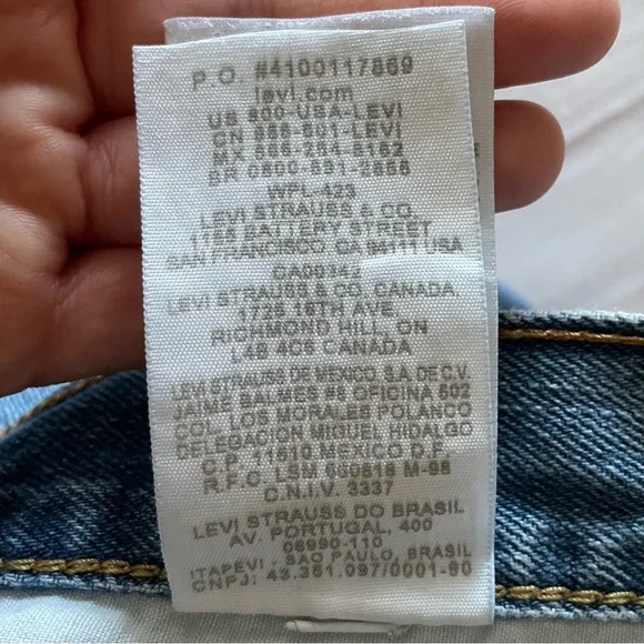 Levi’s 505 Straight Fit Jeans Men’s 36x29 (actual 35x26) Blue Casual *Hemmed* - Picture 14 of 14